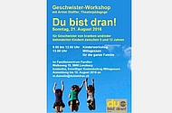 Termintipp: Geschwister-Workshop "Jetzt bist Du dran!"