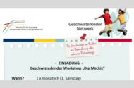 Termintipp: Geschwisterkinder Workshop "Die Meckis" 